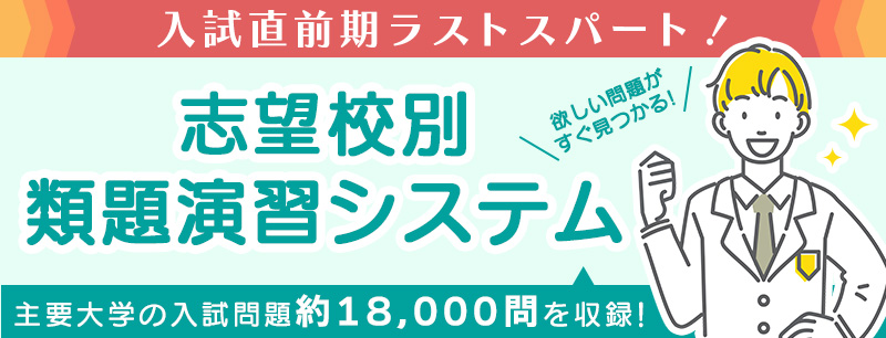 入試直前対策 過去問・分野別演習システム